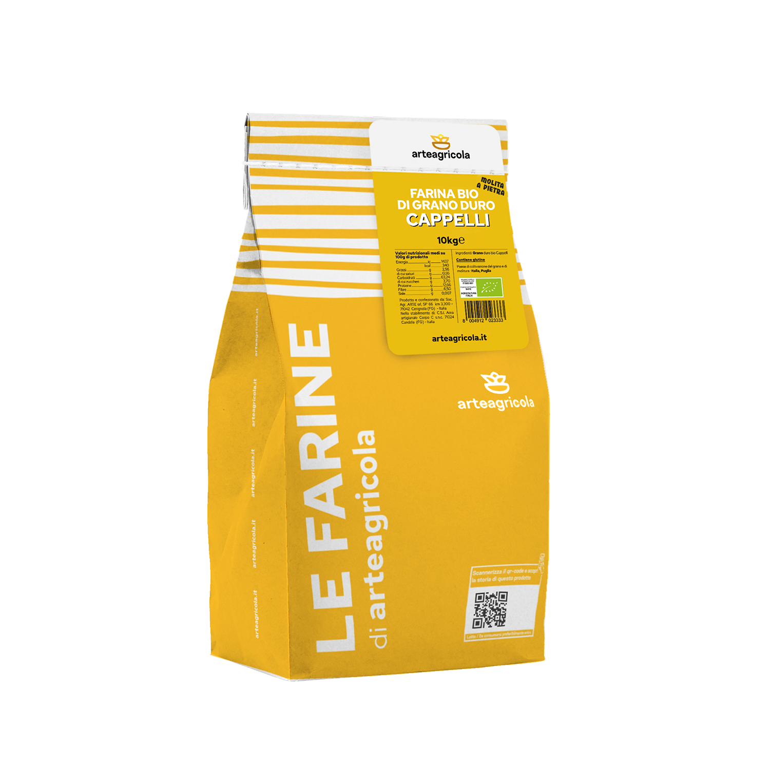 Farina cappelli 10kg La semola ideale per i lievitati.
Ideata per fornire i profumi del grano duro Cappelli e le sue qualità nutrizionali anche ai prodotti da lievitazione.
Ideale per: paste fatte in casa, panzerotti, focacce ma anche pani e dolci della tradizione.
10kg