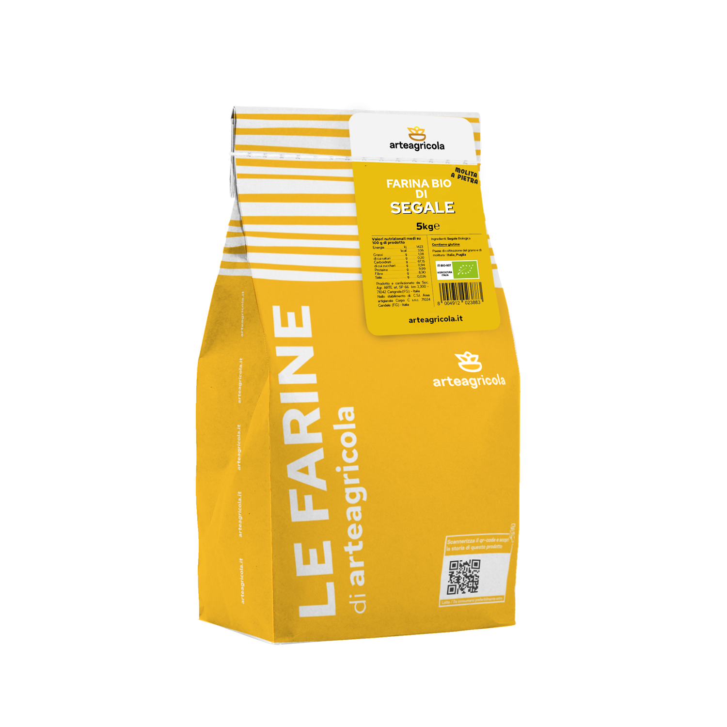 Segale 10kg L’antico tenero con poco glutine, ma tanta forza e profumo.
Ideale per: prodotti lievitati nonché focacce e taralli. Da nostre prove, in quest’ultima preparazione sprigiona il massimo dei suoi profumi.
5kg