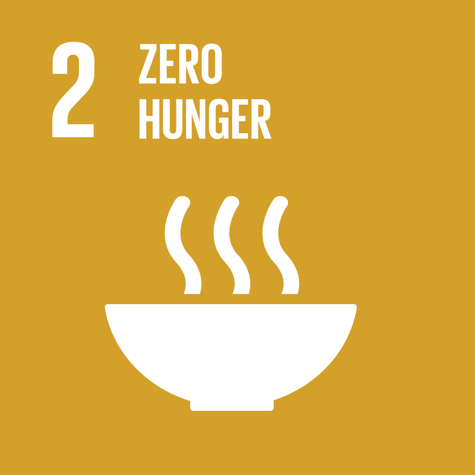 Icona ufficiale SDG 2 Agenda 2030 ONU - arteagricola