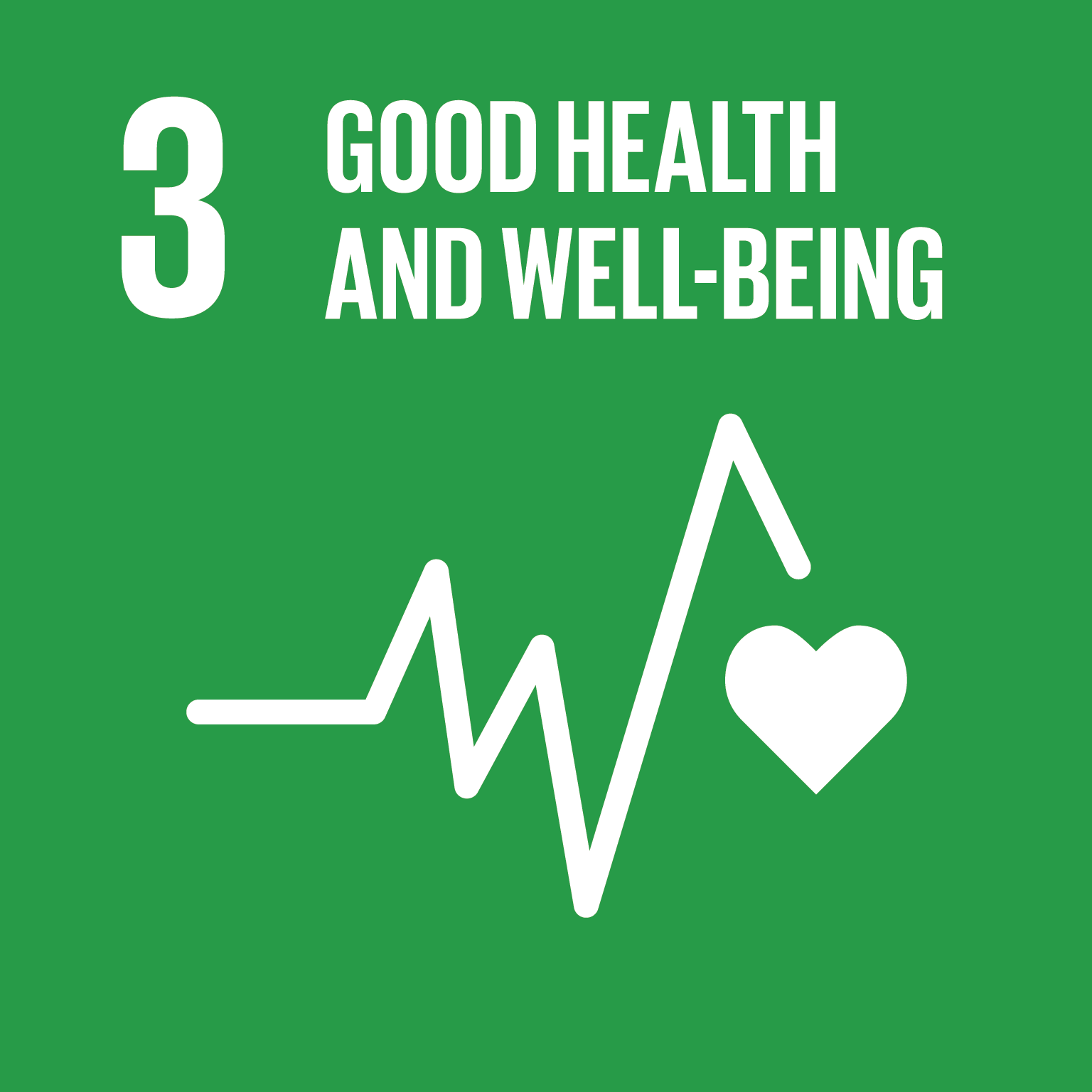 Icona ufficiale SDG 3 Agenda 2030 ONU - arteagricola